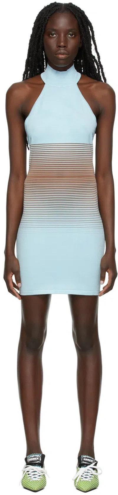 Gauge81 Ssense Exclusive Acoua Degradé Dress In Baby Blue