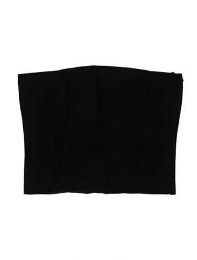 Pre-owned Gauge81 Strapless Crop Top In Black