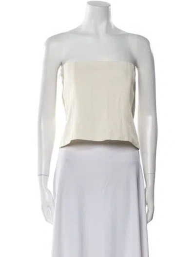 Pre-owned Gauge81 Strapless Crop Top W/ Tags In Neutral