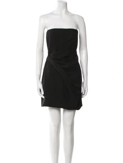 Pre-owned Gauge81 Strapless Mini Dress In Black