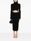 GAUGE81 SUNO MIDI DRESS IN BLACK