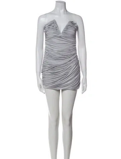 Pre-owned Gauge81 Talsi Mini Dress W/ Tags In Gray