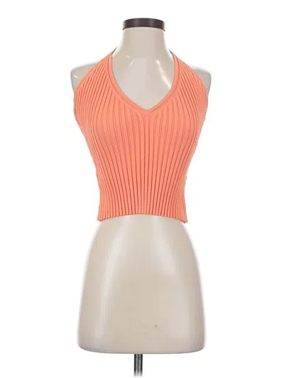Pre-owned Gauge81 Tank Top Orange Halter Neckline Tops