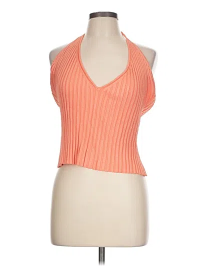 Pre-owned Gauge81 Tank Top Orange Halter Neckline Tops