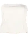 Gauge81 Tona Panelled Cropped Top In White