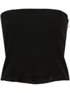 Gauge81 Tona Strapless Top In Black