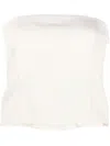 Gauge81 Tona Panelled Cropped Top In White