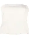 Gauge81 Tona Panelled Cropped Top In White