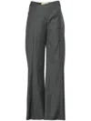 Gauge81 Tora Pinstriped Palazzo Pants In Grey