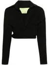Gauge81 Cropped Twist Front Shirt With Long Sleeves