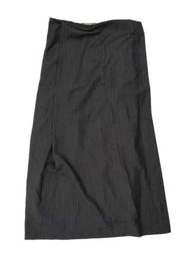 Pre-owned Gauge81 Virgin Wool Long Skirt In Grey