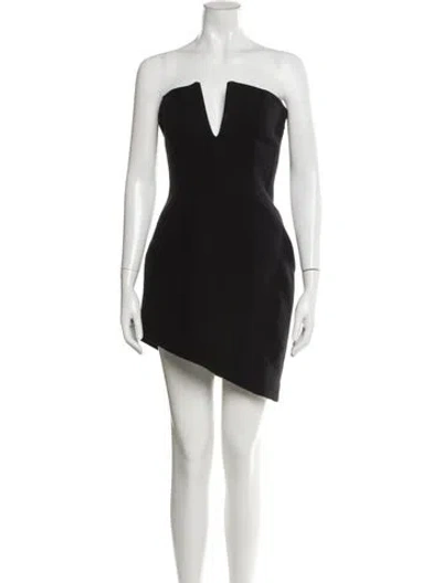 Pre-owned Gauge81 Virgin Wool Mini Dress In Gray