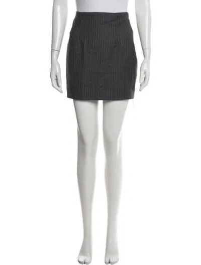 Pre-owned Gauge81 Virgin Wool Mini Skirt In Gray