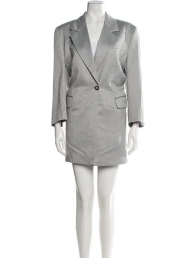 Pre-owned Gauge81 Virgin Wool Skirt Suit In Gray