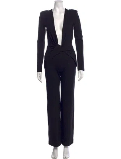 Pre-owned Gauge81 V-neck Jumpsuit In Black