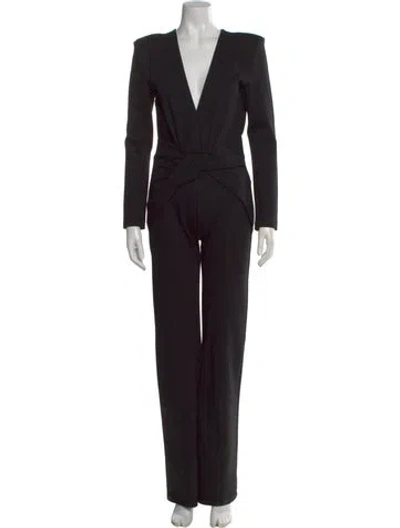 Pre-owned Gauge81 V-neck Jumpsuit In Black