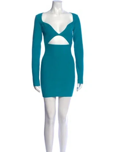 Pre-owned Gauge81 V-neck Mini Dress W/ Tags In Green