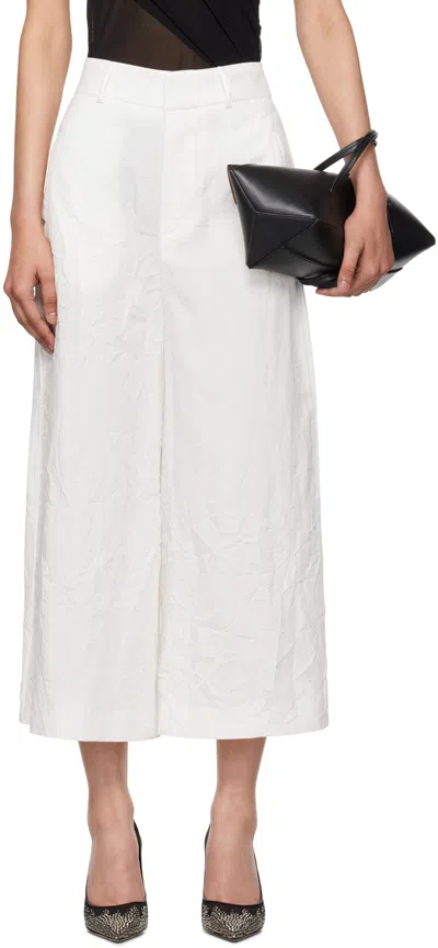 Gauge81 White Bannu Trousers In 99 White
