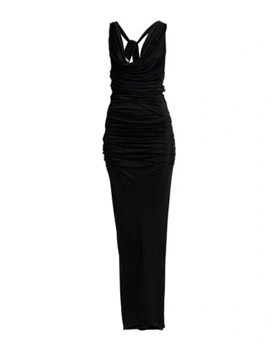 Gauge81 Woman Maxi Dress Black Size 8 Viscose In Black