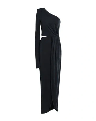 Gauge81 Woman Maxi Dress Black Size Xs Cupro, Elastane
