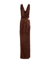 Gauge81 Woman Maxi Dress Cocoa Size 8 Viscose In Brown