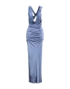 Gauge81 Ina Draped Maxi Dress In Blue