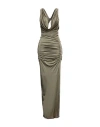 Gauge81 Woman Maxi Dress Sage Green Size 10 Viscose