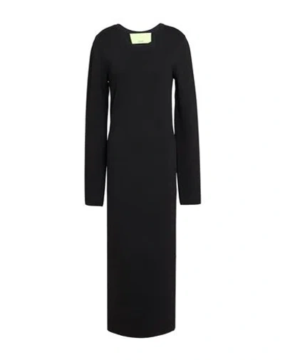 Gauge81 Woman Midi Dress Black Size 10 Rayon, Polyamide