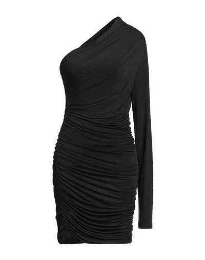 Gauge81 Woman Mini Dress Black Size 10 Cupro, Elastane