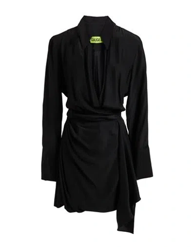 Gauge81 Woman Mini Dress Black Size 10 Silk