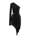 Gauge81 Woman Mini Dress Black Size L Cupro, Elastane In Black
