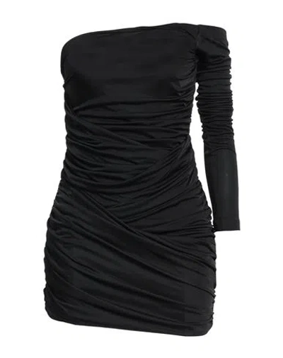 GAUGE81 GAUGE81 WOMAN MINI DRESS BLACK SIZE L VISCOSE