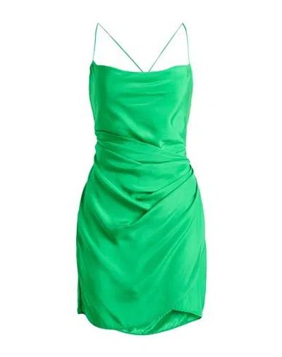GAUGE81 GAUGE81 WOMAN MINI DRESS GREEN SIZE M SILK