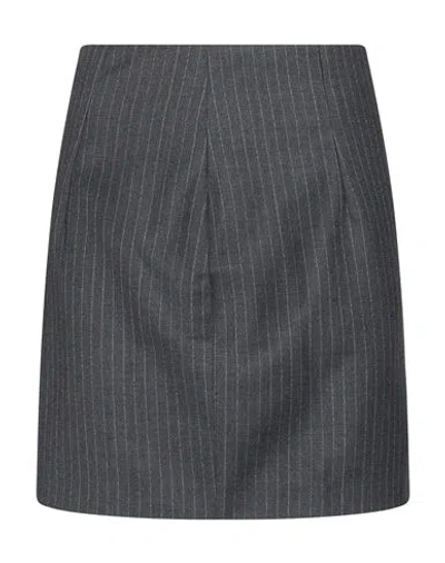 Gauge81 Woman Mini Skirt Charcoal Size 8 Virgin Wool