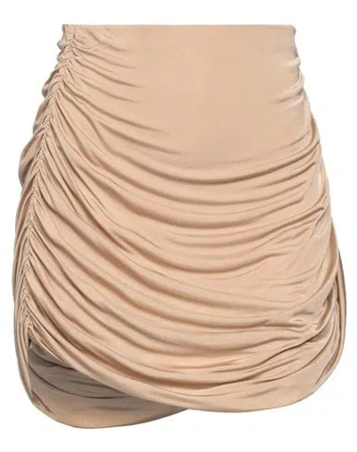 GAUGE81 GAUGE81 WOMAN MINI SKIRT SAND SIZE XS VISCOSE