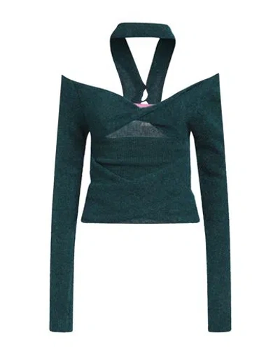 Gauge81 Woman Sweater Deep Jade Size L Mohair Wool, Wool, Polyamide, Elastane In Green