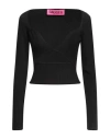 Gauge81 Woman Top Black Size S Recycled Viscose, Polyester