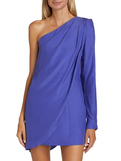 Gauge81 Women's Oria Open-back Silk Minidress In Aster Purple