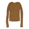 Gauntlett Cheng Brown Ribbon Sweater In Brown