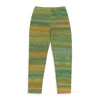 Gauntlett Cheng Pedal Pushers Green Orange Leggings In Green
