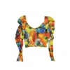 Gauntlett Cheng Poppy Lady Cropped Top In Multi