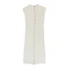 Gauntlett Cheng White Cherry Cardi Sweater Dress In White
