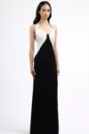 Gaurav Gupta The Armor Sculpted Crepe Gown In Black