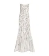 Gaurav Gupta Beaded The Linear Glistening Gown In White