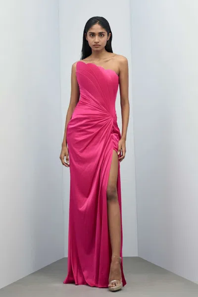 Gaurav Gupta Cascaded Gown In Pink