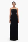 Gaurav Gupta Crystal Strapless Column Gown