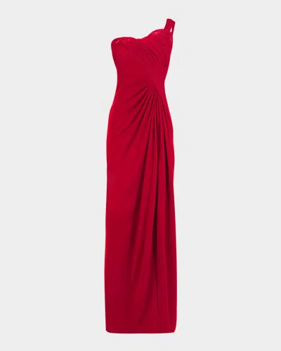 GAURAV GUPTA ERYTHEIA SCULPTED ONE-SHOULDER COLUMN GOWN