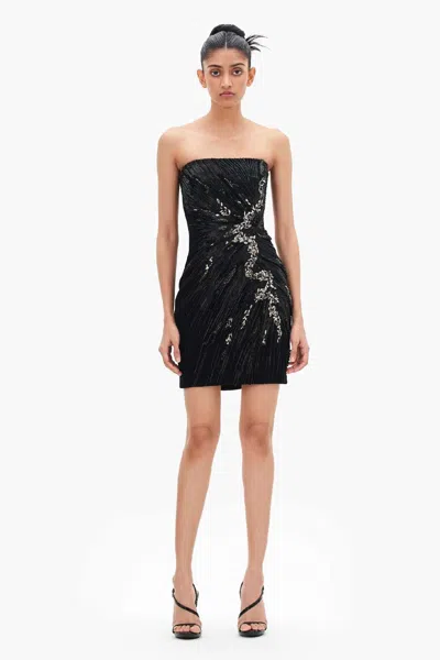 Gaurav Gupta Glistening Prism Dress In Black