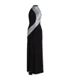 Gaurav Gupta Wave Crystal Embroidered Slit Gown