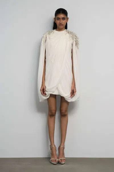 Gaurav Gupta Infinity Mini Kaftan Dress In White